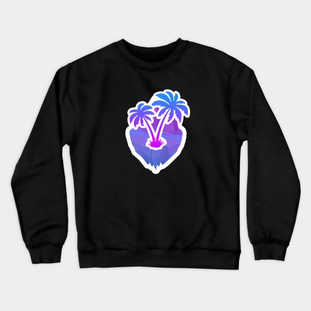 blue-violet island. Crewneck Sweatshirt by Morsy